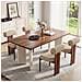 Set Di 4 Sedie Da Pranzo Schienale Cilindrico 50x61.5x78.5cm - Cammello - Foto miniatura 1