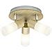 51434/50 babsan Plafoniera Con 3 luci, Metallo / legno / plastica, E14, 3.5 w, Legno Chiaro / bianco - Foto miniatura 1