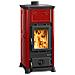 Stufa a Legna Emiliana Potenza Termica Nominale 6,5 kW 186 m3 Riscaldabili Colore Bordeaux - Foto miniatura 1
