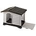 Dogvilla 110 - Cuccia Da Esterno Per Cani, In Resina Termoplastica, Con Parete Laterale Ribaltabile, 111 X 84 X 79 Cm - Foto miniatura 2
