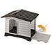 Dogvilla 110 - Cuccia Da Esterno Per Cani, In Resina Termoplastica, Con Parete Laterale Ribaltabile, 111 X 84 X 79 Cm - Foto miniatura 5