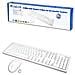Tastiera e Mouse USB ID0104W  per Desktop/Server Colore Bianco - Foto miniatura 1