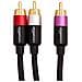 PBH-20214 2.438m RCA 2 x RCA Nero, Oro, Rosa, Rosso, Bianco cavo audio - Foto miniatura 2