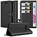 Custodia Compatibile Con Samsung Galaxy S10 Plus In Nero Carbone - Coperchio Protettiva Con Chiusura Magnetica, Funzione Stand E Tasca Per Le Carte - Foto miniatura 1