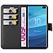 Custodia Compatibile Con Samsung Galaxy S10 Plus In Nero Carbone - Coperchio Protettiva Con Chiusura Magnetica, Funzione Stand E Tasca Per Le Carte - Foto miniatura 6