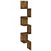 Mensola Muro Angolo Rovere Fumo 20x20x127,5cm Legno Multistrato - Foto miniatura 2