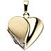 Ciondolo Cuore Da Aprire Per Foto 333 Oro 1 Zircone Con Catena 50 Cm - Foto miniatura 3