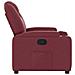 Poltrona Reclinabile In Tessuto Rosso Vino - Foto miniatura 5