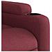 Poltrona Reclinabile In Tessuto Rosso Vino - Foto miniatura 9