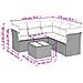 Set Divano Da Giardino 6 Pz Con Cuscini Grigio In Polyrattan - Foto miniatura 2