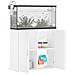 Supporto per Acquario Bianco 81x36x73 cm in Legno Multistrato - Foto miniatura 2