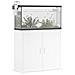 Supporto per Acquario Bianco 81x36x73 cm in Legno Multistrato - Foto miniatura 3
