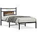 Giroletto senza Materasso Rovere Fumo 75x190 cm in Truciolato - Foto miniatura 1