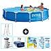 Piscina Fuori Terra - In Giro - 366x366x76 Cm - Blu - Include Accessori Coordinati Cb27 - Foto miniatura 1