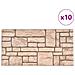 Lusso Casadino -  Pannelli Murali 3d Con Design A Mattoni Beige 10 Pz Eps - Foto miniatura 2