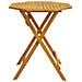 Tavolo Da Giardino Pieghevole Ø70x75cm Legno Massello Di Acacia - Foto miniatura 4
