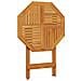 Tavolo Da Giardino Pieghevole Ø70x75cm Legno Massello Di Acacia - Foto miniatura 7