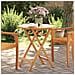 Tavolo Da Giardino Pieghevole Ø70x75cm Legno Massello Di Acacia - Foto miniatura 8