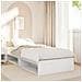 Dormeuse con Materasso Bianco 100x200 cm Legno Massello Pino - Foto miniatura 3