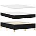 Letto a Box Spring con Materasso e Panchina Nero 140x200 cm Tessuto - Foto miniatura 3