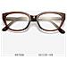Occhiali Da Vista A Occhi Di Gatto Anti Luce Blu Compatibili Con Tr90 E Pc, Stile Retrò Unisex Per Protezione Visiva E Moda Brown - Foto miniatura 3