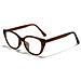 Occhiali Da Vista A Occhi Di Gatto Anti Luce Blu Compatibili Con Tr90 E Pc, Stile Retrò Unisex Per Protezione Visiva E Moda Brown - Foto miniatura 1