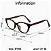 Occhiali Da Vista A Occhi Di Gatto Anti Luce Blu Compatibili Con Tr90 E Pc, Stile Retrò Unisex Per Protezione Visiva E Moda Brown - Foto miniatura 6