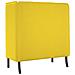 Divano alto Giallo chiaro 109 x 56 x 121 cm Tessuto - Foto miniatura 6