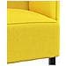 Divano alto Giallo chiaro 109 x 56 x 121 cm Tessuto - Foto miniatura 8