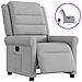 Poltrona Elettrica Reclinabile Grigio Nuvola in Tessuto - Foto miniatura 1