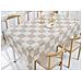 Tovaglia Antimacchia Pvc Proteggi Tavolo Maniva Glitter Quadri 140x300 D10 Beige - Foto miniatura 1
