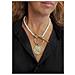 Collana Di Perle Con Chiusura Rotonda E Moneta Gr In Oro - Foto miniatura 3