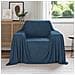 Coperte da Pile 6 pcs Blu navy 210 x 140 cm Panno - Foto miniatura 2