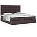Struttura Letto Pouf con Materassi 160x200 cm in Tessuto - Foto miniatura 4