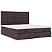 Struttura Letto Pouf con Materassi 160x200 cm in Tessuto - Foto miniatura 6