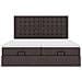 Struttura Letto Pouf con Materassi 160x200 cm in Tessuto - Foto miniatura 7