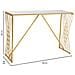 Console In Metallo Dorato 120x40x80 - Foto miniatura 4