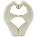 Scultura Love Stons In Resina Color Crema - Foto miniatura 1