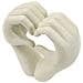Scultura Love Stons In Resina Color Crema - Foto miniatura 4