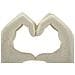 Scultura Love Stons In Resina Color Crema - Foto miniatura 5