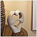 Scultura Love Stons In Resina Color Crema - Foto miniatura 7