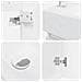 Mobile bagno con rubinetto Bianco Lucido 45,5 x 22,5 x 84 cm - Foto miniatura 8
