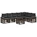 Set Divano da Giardino 8 pcs Grigio e Grigio Scuro polyrattan - Foto miniatura 1
