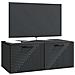 Mobile Porta TV da Muro Nero 78,5 x 41 x 30 cm - Foto miniatura 2