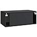 Mobile Porta TV da Muro Nero 78,5 x 41 x 30 cm - Foto miniatura 6
