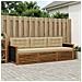 Set di divani da esterno 3 pcs Naturale e Beige Poliestere - Foto miniatura 2