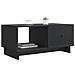 Tavolino da salotto Nero 90 x 50 x 40 cm Legno ingegnerizzato - Foto miniatura 2
