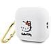 Custodia In Silicone 3d A Forma Di Testa Di Hello Kitty Per Airpods Pro 2 (2022/2023) - Bianca - Foto miniatura 4