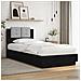 Struttura letto con testata Rovere Nero Legno ingegnerizzato - Foto miniatura 6