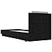 Struttura letto con testata Rovere Nero Legno ingegnerizzato - Foto miniatura 7